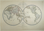 Carte Générale du Globe Terrestre par A. H. Brué Géographe de S. A. Royale Monsieur à Paris chez J. Goujon
